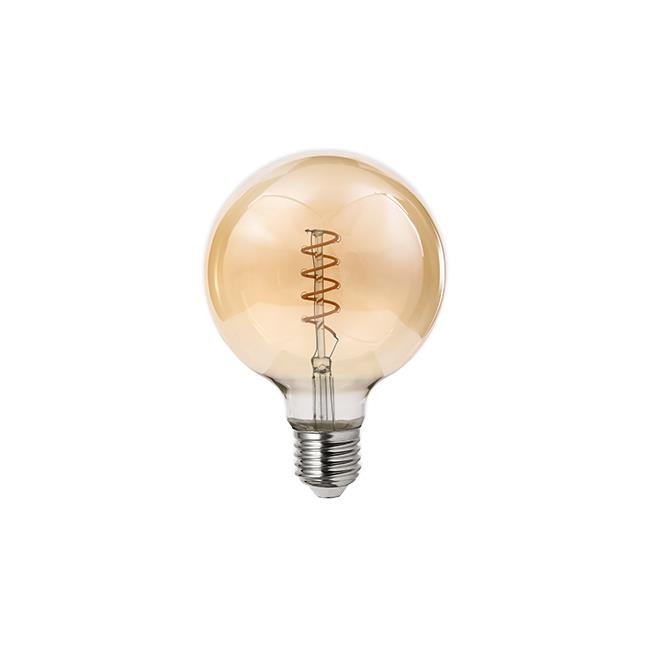E27 filament lamp - Dimbaar - Extra warm wit - 250 Lumen - 4W - G95 E27 filament lamp - Dimbaar - Extra warm wit - 250 Lumen - 4W - G95